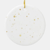 Personalized First Christmas Ornament - Santa  (Achterkant)