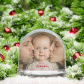 Personalized First Christmas Photo Snow Globe Sneeuwbol (Kerstmis)