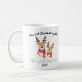 Personalized first Christmas together newlywed mug Koffiemok (Links)