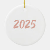 Personalized first Christmas together newlyweds Keramisch Ornament (Achterkant)
