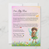 Personalized First Day of School Fairy Letter  Kaart (Voorkant)