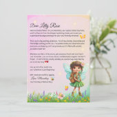 Personalized First Day of School Fairy Letter  Kaart (Staand voorkant)