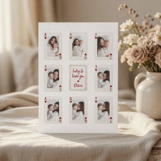 Personalized First Mother’s Day 2026 Photo Feestdagenkaart