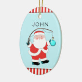 Personalized Fishing Keepsake Ceramic Ornament (Links)