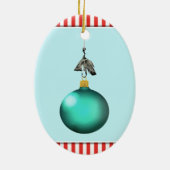 Personalized Fishing Keepsake Ceramic Ornament (Achterkant)