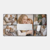 Personalized Five Photo Collage Desk Mat (Keyboard & Muis)