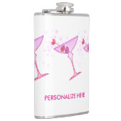PERSONALIZED FLASK - ROZE MARTINI HEUPFLES (Rechts)