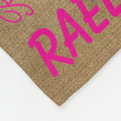 Personalized Fleece Blanket Add Your Name  (Hoek)