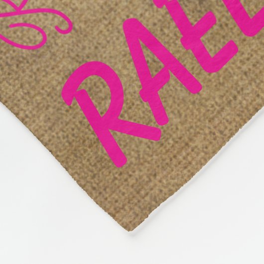 Personalized Fleece Blanket Add Your Name  Deken (Hoek)