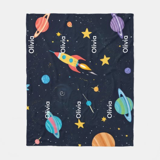 “Personalized Fleece Blanket with Name” Deken (Voorkant)