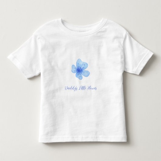 Personalized Floral Baby & Toddler T-Shirt (Voorkant)