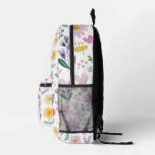 Personalized Floral Backpack for Girls Bedrukte Rugzak (Rechts)