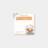 Personalized Floral Bible Scripture Christian  Post-it® Notes (Voorkant)