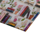Personalized Floral Bookshelf Cutting Board Snijplank (Hoek)