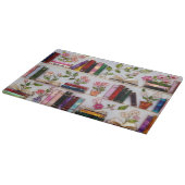 Personalized Floral Bookshelf Cutting Board Snijplank (Hoek)