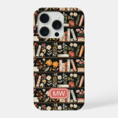 Personalized Floral Bookshelf Phone Case iPhone Hoesje (Achterkant)