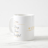 Personalized Floral Botanical Women's Day Coffee  Koffiemok (Voorkant links)