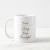Personalized Floral Botanical Women's Day Coffee  Koffiemok (Links)