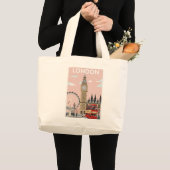 "Personalized Floral Canvas Tote – Eco-Friendly &  Grote Tote Bag (Voorkant (product))