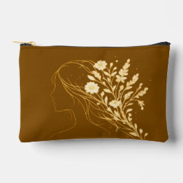 Personalized Floral Cosmetic Bag Women's Day Gift Etui