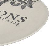 Personalized Floral Elegance Cutting Board Snijplank (Hoek)