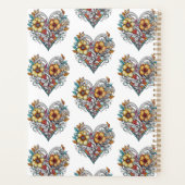 Personalized Floral Heart Romantic Planner (Achterkant)