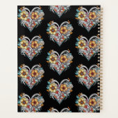 Personalized Floral Heart Romantic Planner (Achterkant)