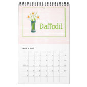 Personalized Floral Illustrations Calendar Kalender (Mar 2027)