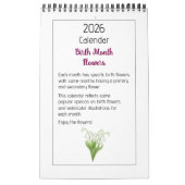 Personalized Floral Illustrations Calendar Kalender (Hoes)