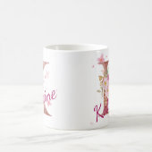 Personalized Floral Initial Mug – Letter K Koffiemok (Center)