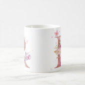 Personalized Floral Initial Mug – Letter R Koffiemok (Center)