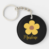 Personalized floral keychain for her  (Voorkant)