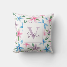 Personalized Floral Kussen