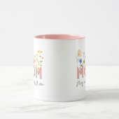 Personalized Floral Mom Mug . Mok (Midden)