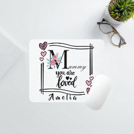 Personalized Floral Mommy Mousepad Muismat
