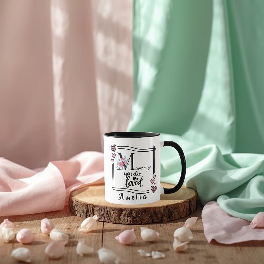 Personalized Floral Mommy Mug Mok