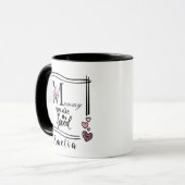 Personalized Floral Mommy Mug Mok (Voorkant links)