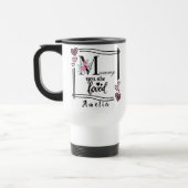 Personalized Floral Mommy Travel Mug Reisbeker (Links)