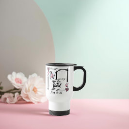 Personalized Floral Mommy Travel Mug Reisbeker