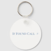 Personalized Floral Monogram 'F' with Cute Ferret Sleutelhanger (Achterkant)