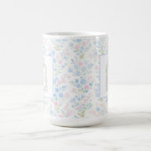 Personalized Floral Monogram Mug Koffiemok (Center)