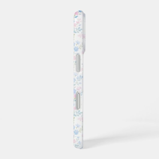 Personalized Floral Monogram Phone Case iPhone 16 Hoesje (Rechterkant)