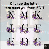 Personalized Floral Monogram Striped Backpack Bedrukte Rugzak