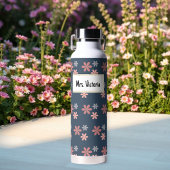 Personalized Floral Mrs. Victoria Insulated Water  Waterfles