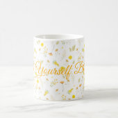 Personalized Floral Mug with Custom Name or Text Koffiemok (Center)
