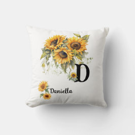 Personalized Floral Name Kussen