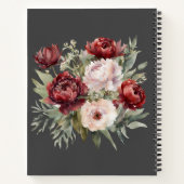Personalized Floral Name Notebook Notitieboek (Achterkant)