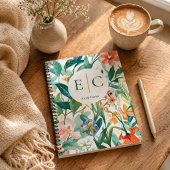 Personalized Floral Name Notitieboek
