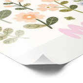 Personalized Floral Name Poster for Girls (Hoek)