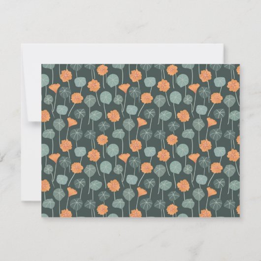Personalized Floral Note Card Notitiekaartje (Achterkant)